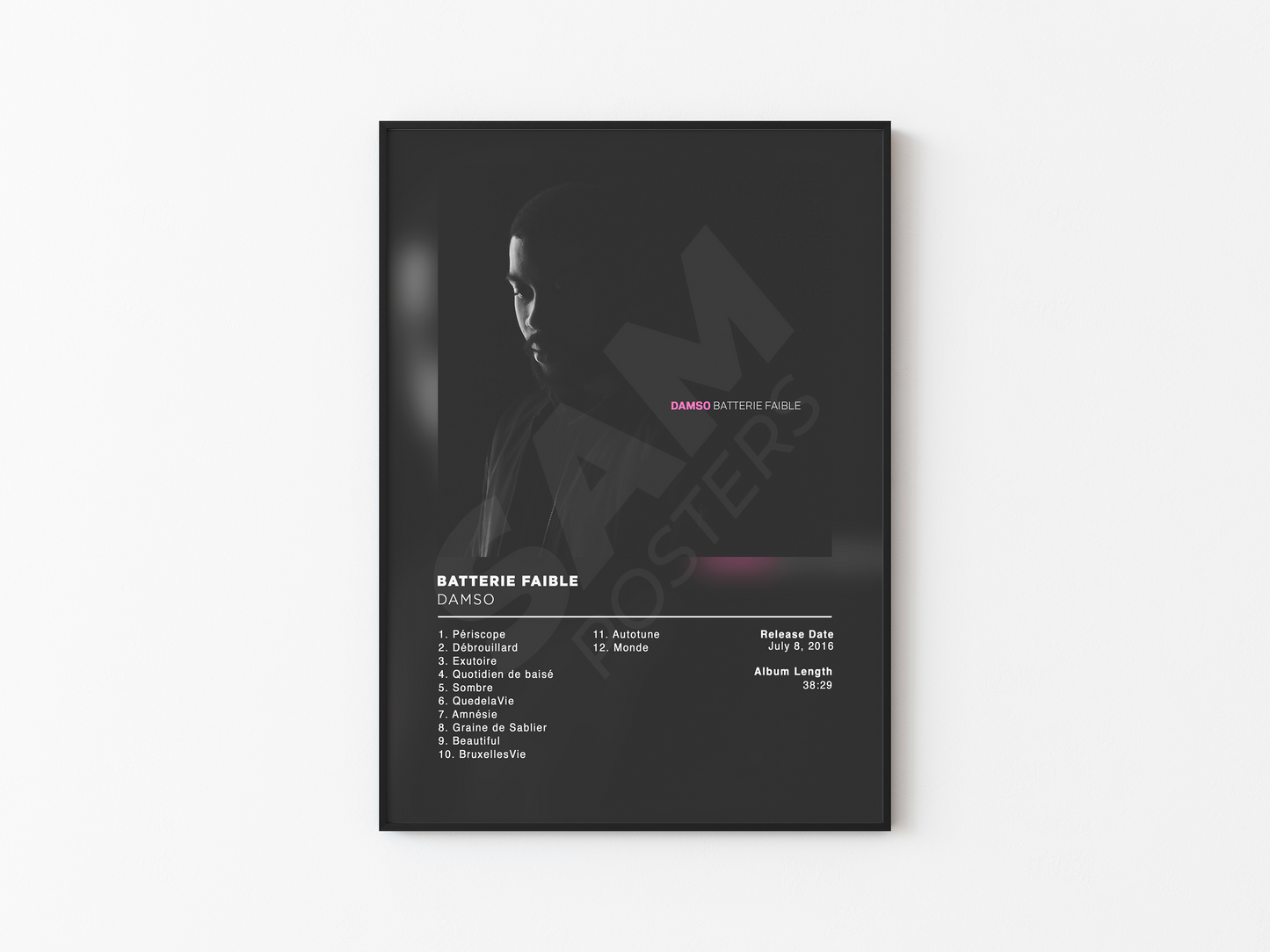 Batterie Faible Damso Poster