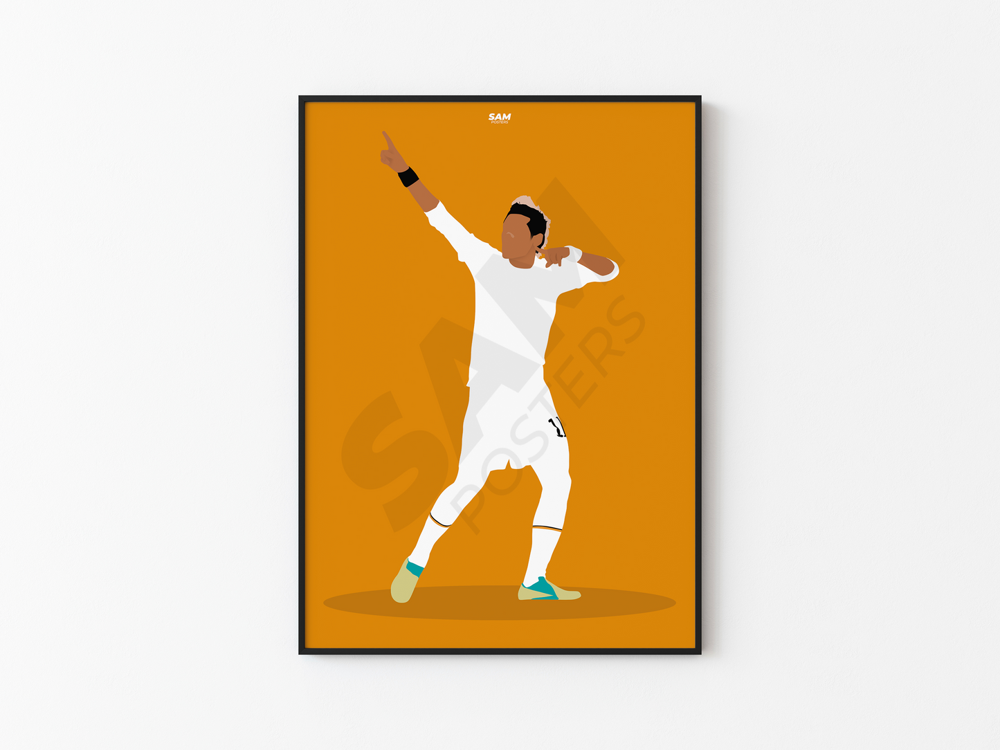 Neymar JR Santos Poster