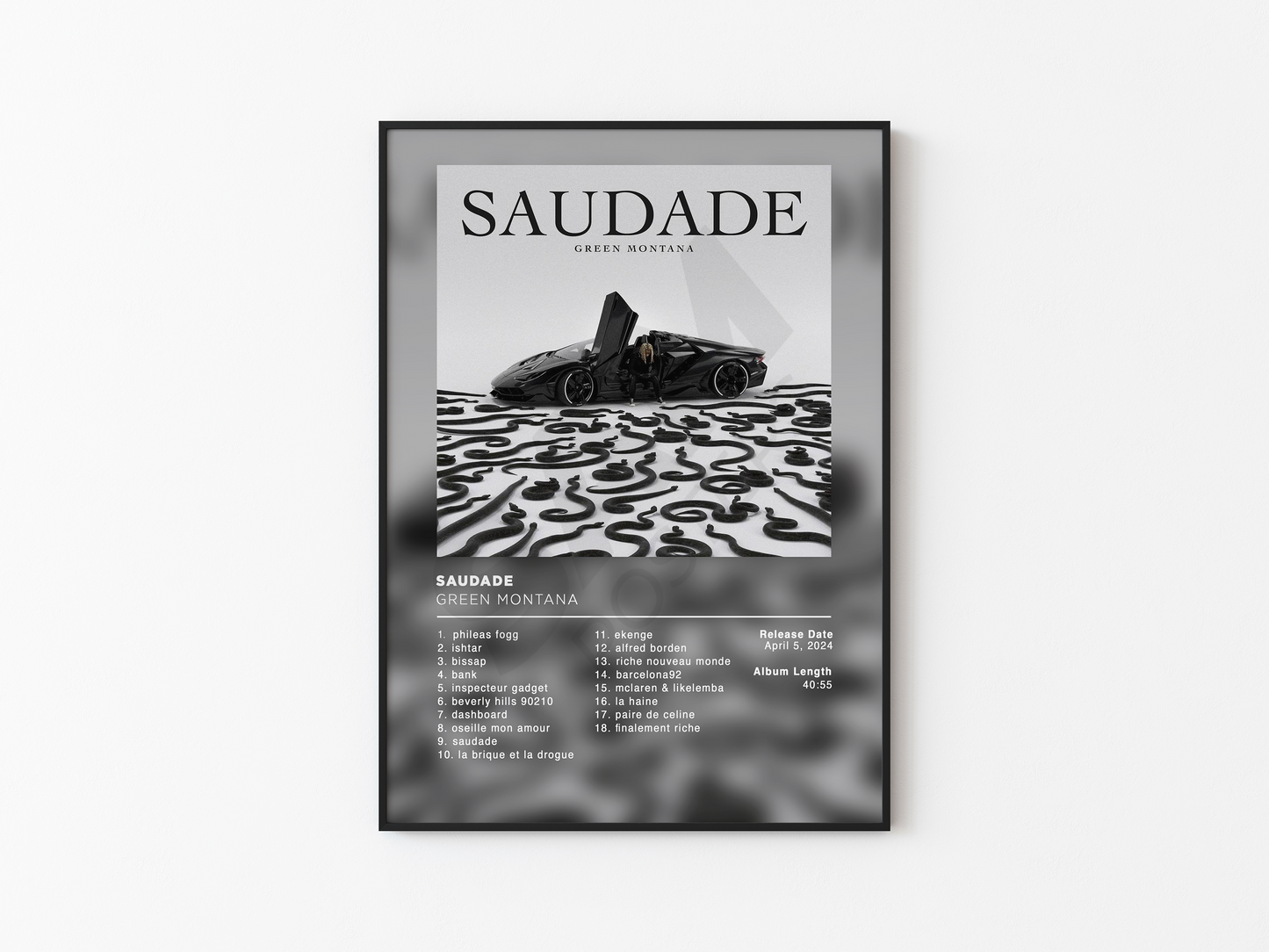Saudade Green Montana Poster
