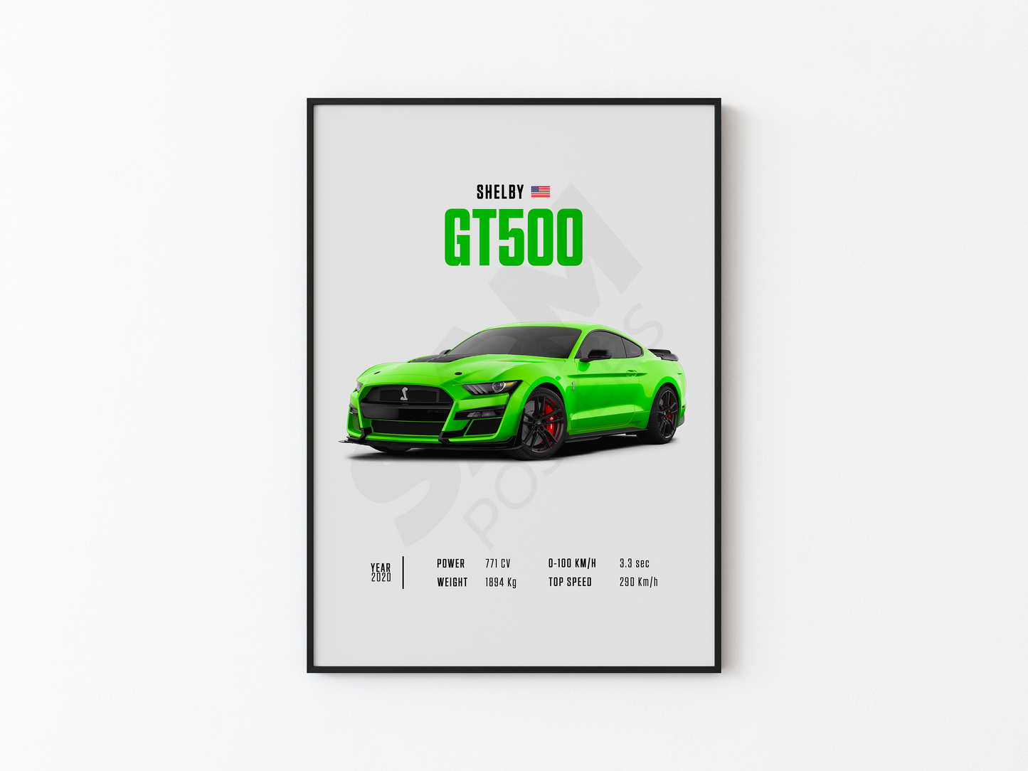 Shelby GT500 Poster