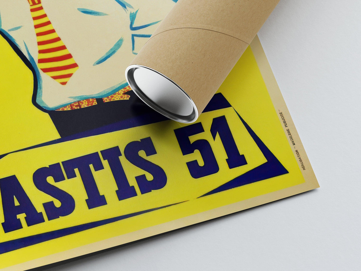 Affiche alcool vintage "Pastis 51" - Paly - Haute Définition
