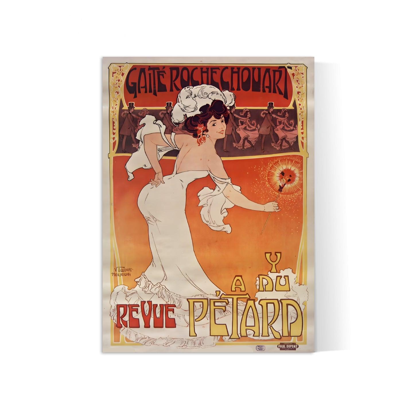 Affiche cabaret vintage "Gaïté Rochechouard - 'Ya du pétard" - Haute Définition - papier mat 230gr/m²