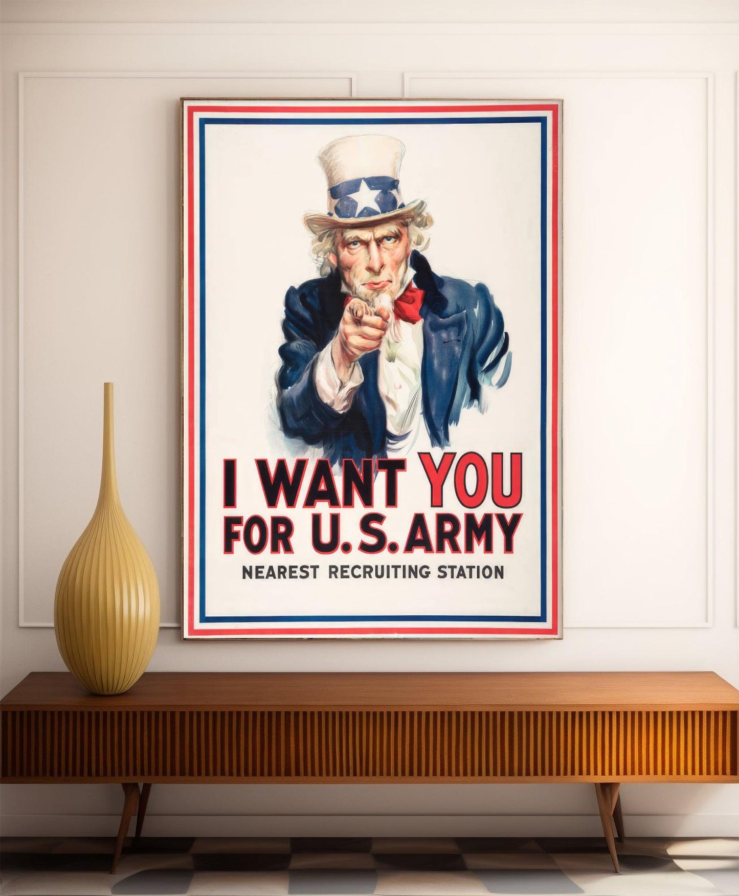 Affiche de propagande "I want you for US Army" - Haute Définition - papier mat 230gr/m²
