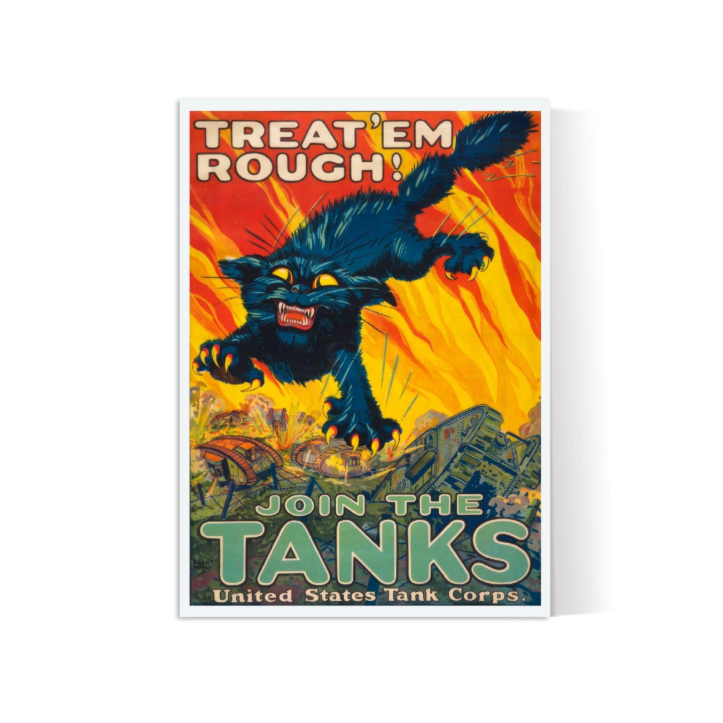 Affiche de propagande "Join the Tanks" - Haute Définition - papier mat 230gr/m²