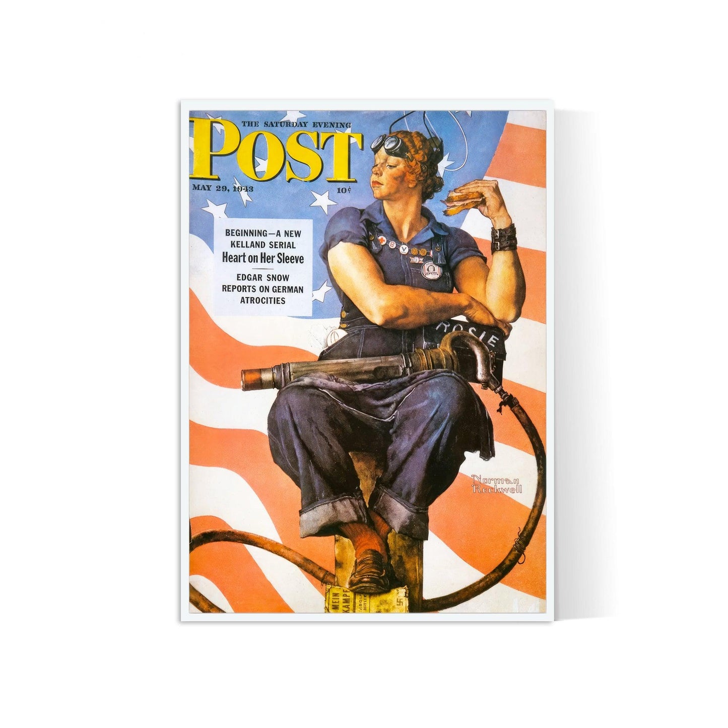 Affiche de propagande "Rosie la riveteuse" - Haute Définition - papier mat 230gr/m²