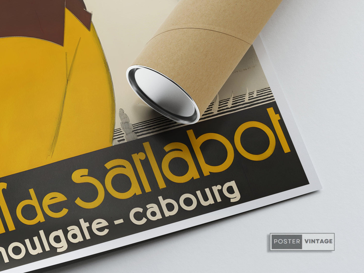 Affiche golf vintage "Sarlabot" - Art déco- Haute Définition - papier mat 230gr/m2