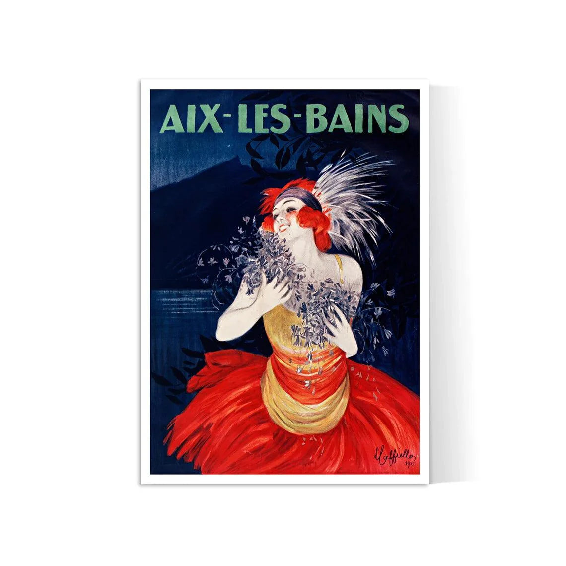 Affiche murale vintage "Aix les bains " - Leonetto Cappiello - Haute Définition - papier mat 230gr/m²
