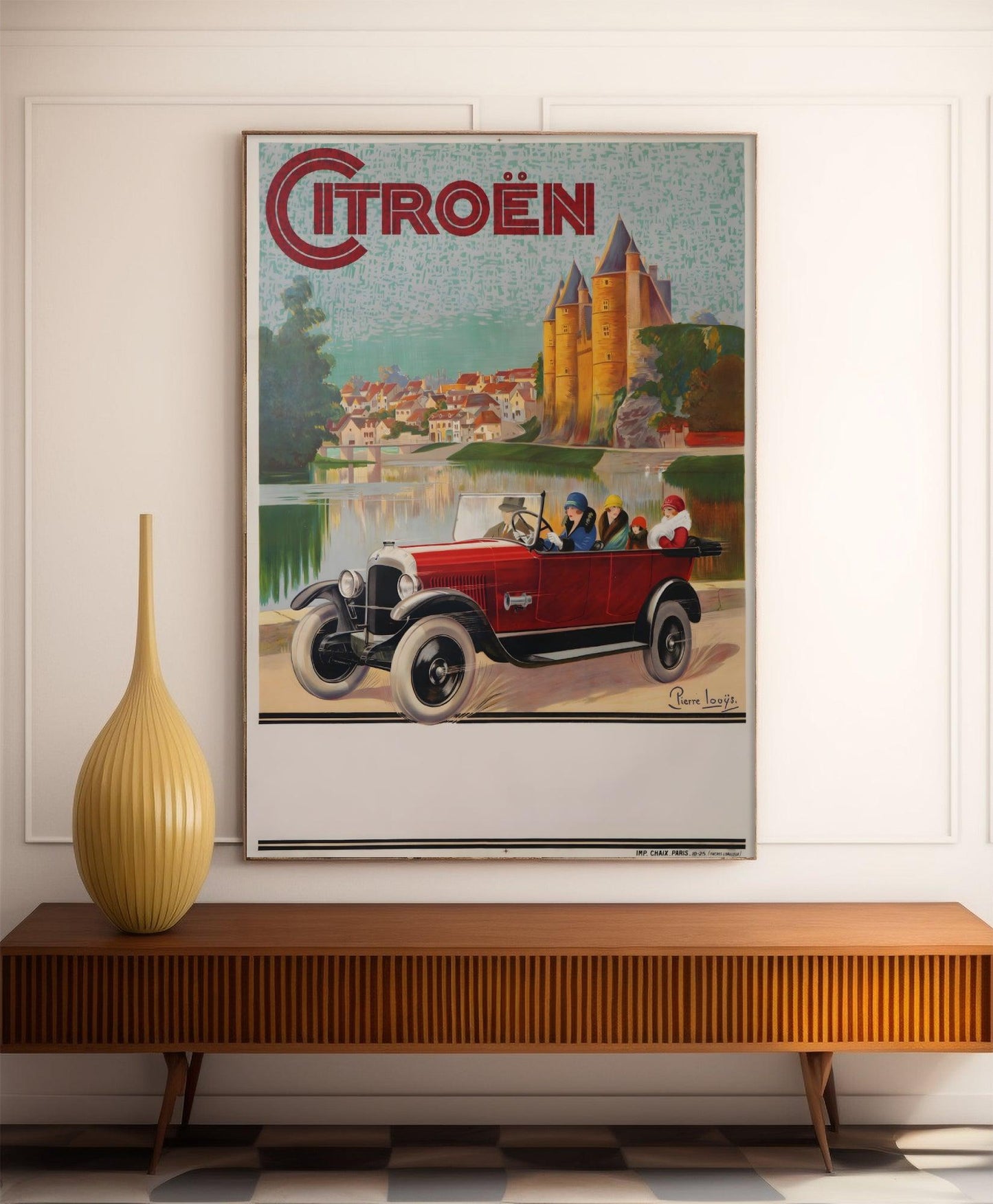 Affiche publicitaire vintage "Citroën" - Pierre Louys - Haute Définition - papier mat 230gr/m²
