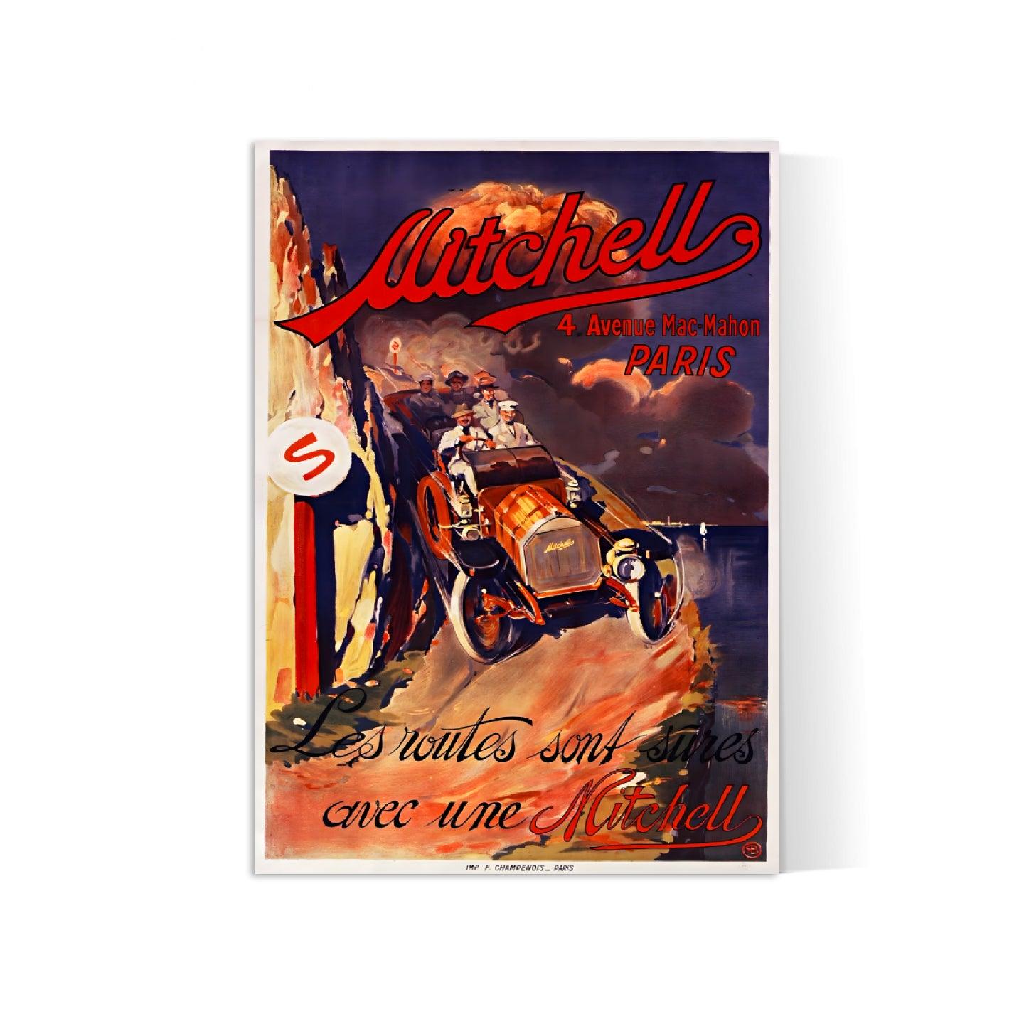 Affiche publicitaire vintage "Mitchell" - Renato Berti - Haute Définition - papier mat 230gr/m²