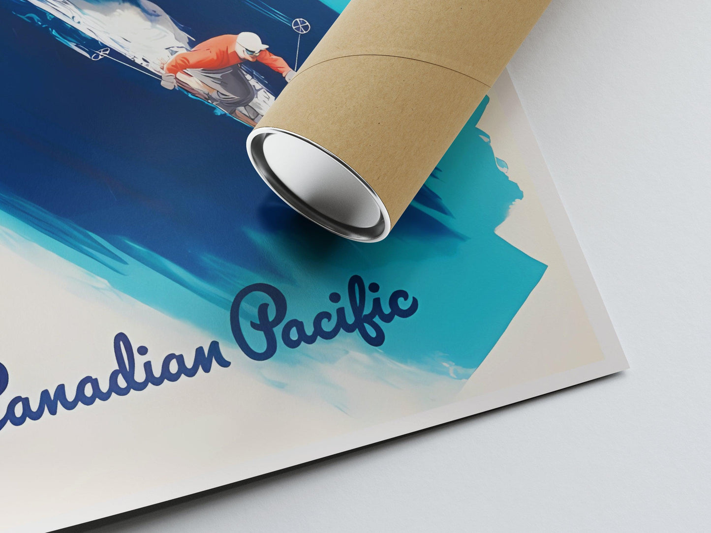Affiche ski vintage "Ski in Canada" - Haute Définition - papier mat 230gr/m²
