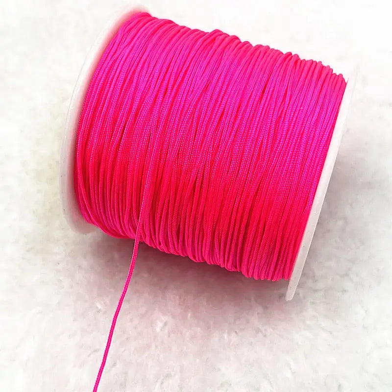 10 m de fil de nylon 0,4 mm rose poudré