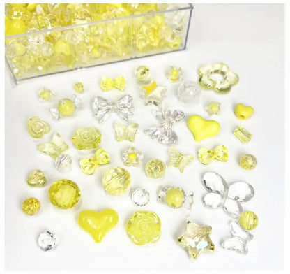 20 g de perles acryliques couleur printemps