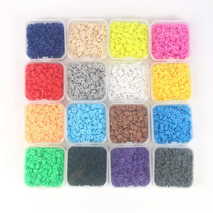 500 perles heishi en argile 6 mm
