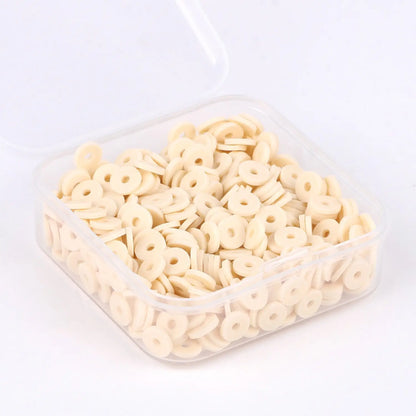 500 perles heishi en argile 6 mm