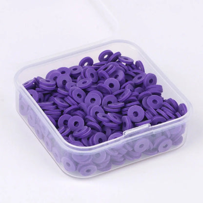 500 perles heishi en argile 6 mm