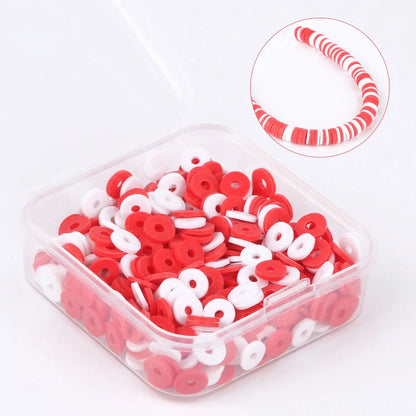 500 perles heishi en argile 6 mm
