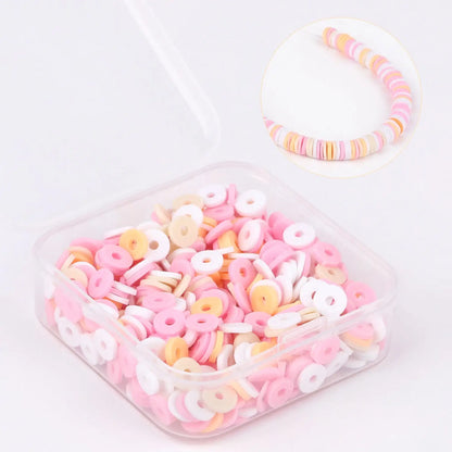500 perles heishi en argile 6 mm