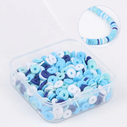 500 perles heishi en argile 6 mm