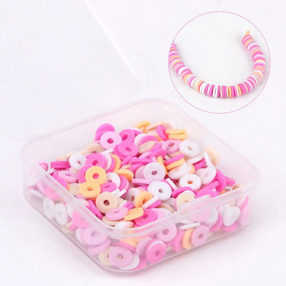 500 perles heishi en argile 6 mm