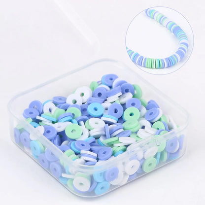 500 perles heishi en argile 6 mm
