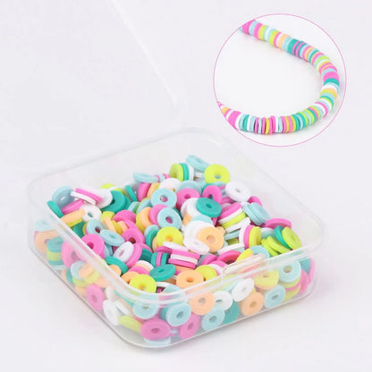 500 perles heishi en argile 6 mm