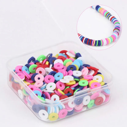 500 perles heishi en argile 6 mm