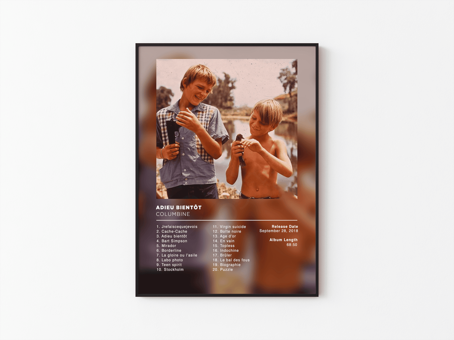 Adieu Bientôt Columbine Poster