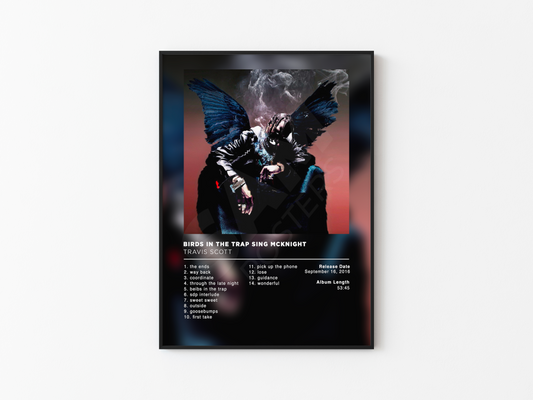 Birds In The Trap Sing McKnight Travis Scott Poster