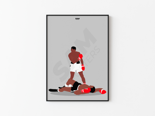 Muhammad Ali VS Sonny Liston Poster