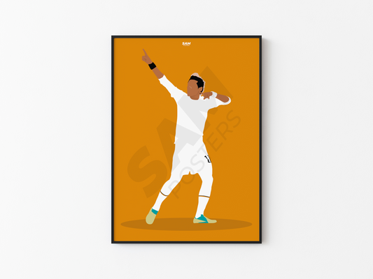 Neymar JR Santos Poster