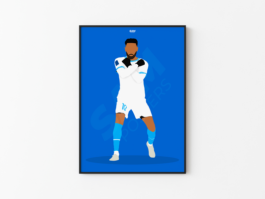 Pierre-Emerick Aubameyang Olympique de Marseille Poster