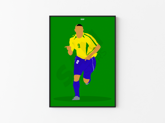 Ronaldo Nazario Brésil Poster