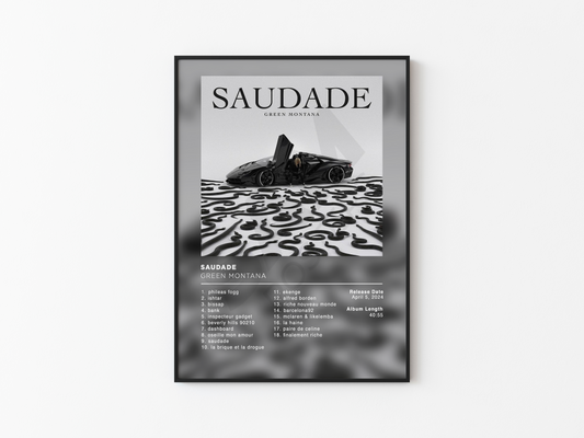 Saudade Green Montana Poster