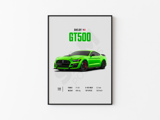 Shelby GT500 Poster