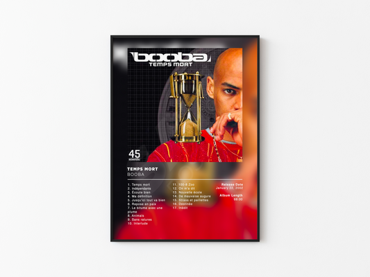 TEMPS MORT BOOBA POSTER