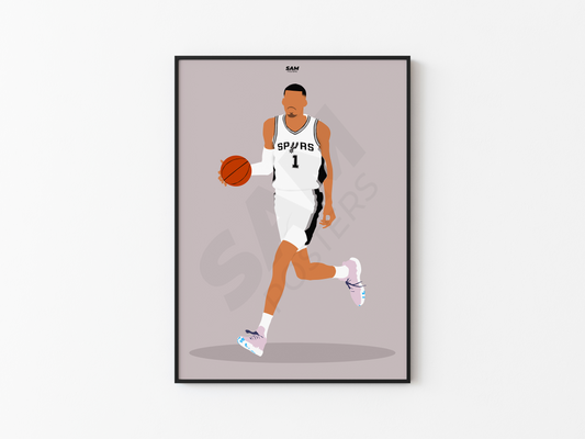 Victor Wembanyama Spurs Poster