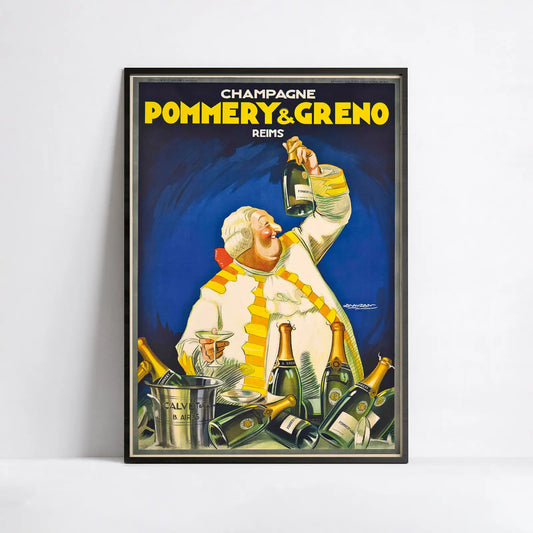 Affiche Art Déco "Champagne Pommery & Greno" - Achille Mauzan - Haute Définition - papier mat 230gr/m²