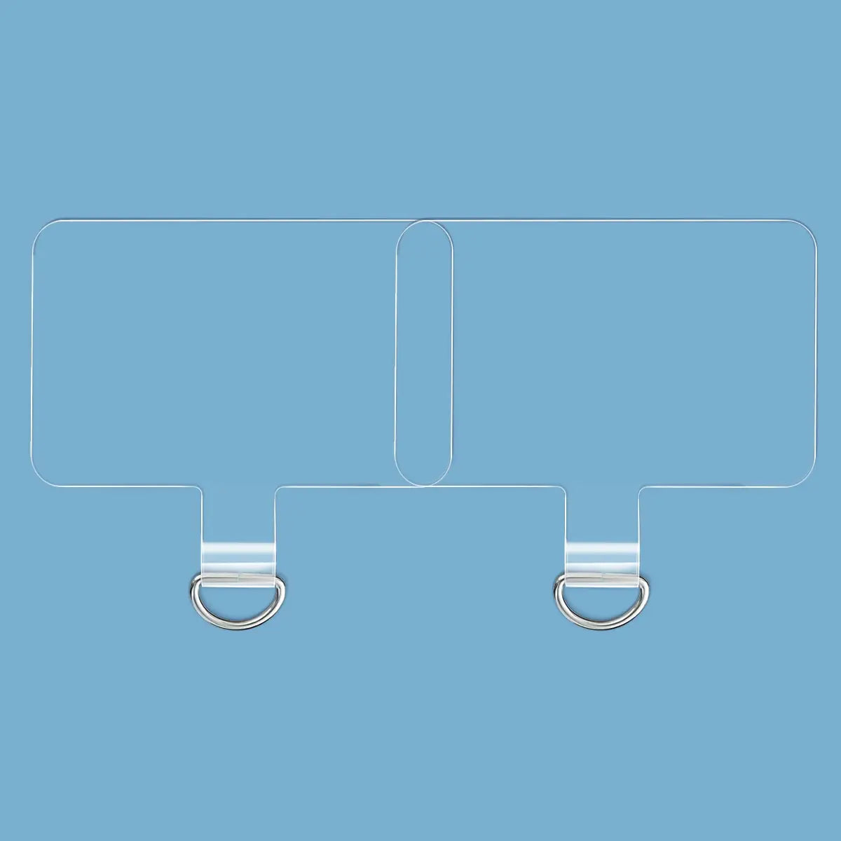 Adaptateur universel transparent pour chaîne de téléphone (lot de 2)