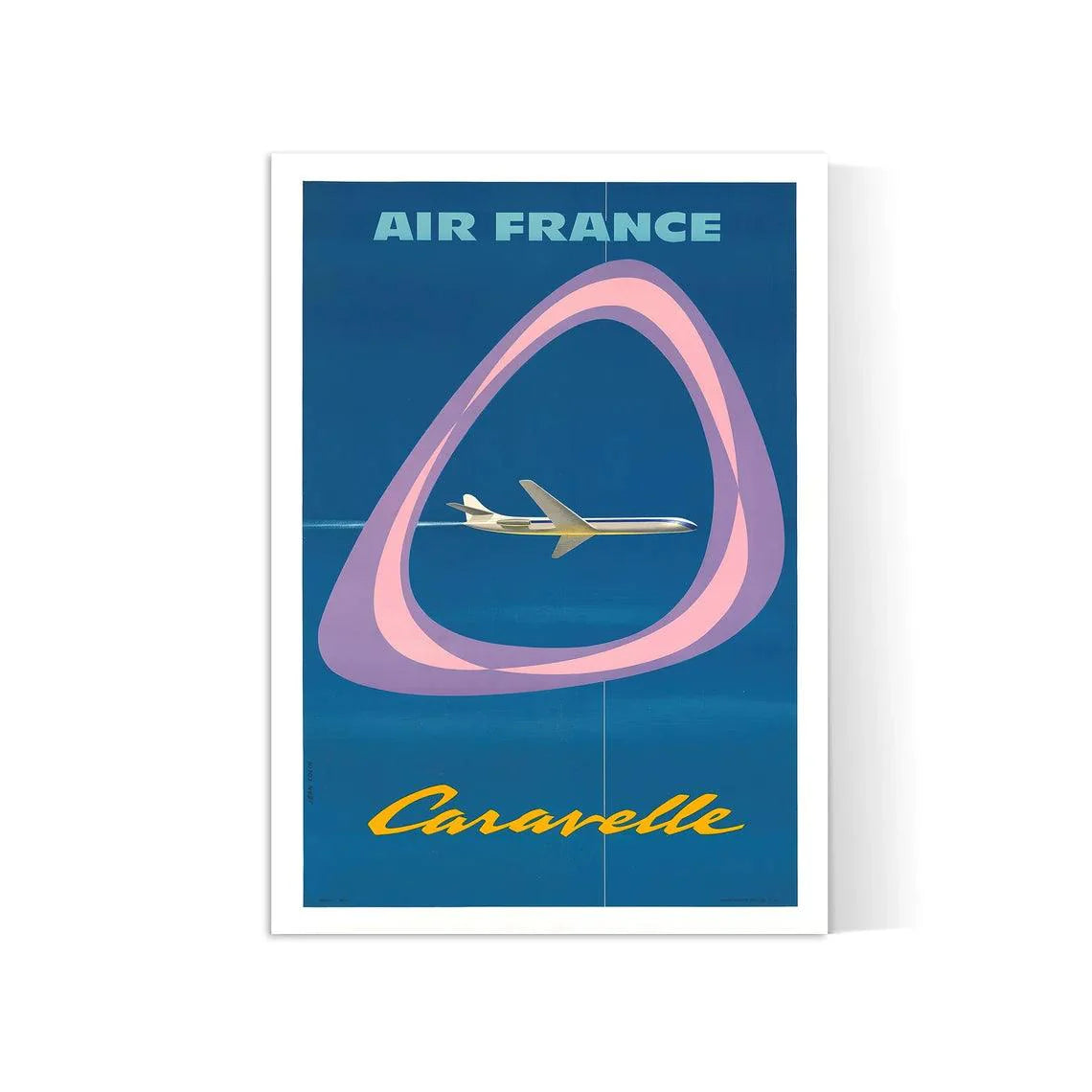 Affiche Air France "Caravelle" - Jean Colin - Haute Définition - papier mat 230gr/m2