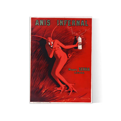 Affiche alcool vintage "Anis Infernal" - Leonetto Cappiello - Haute Définition - papier mat 230gr/m²