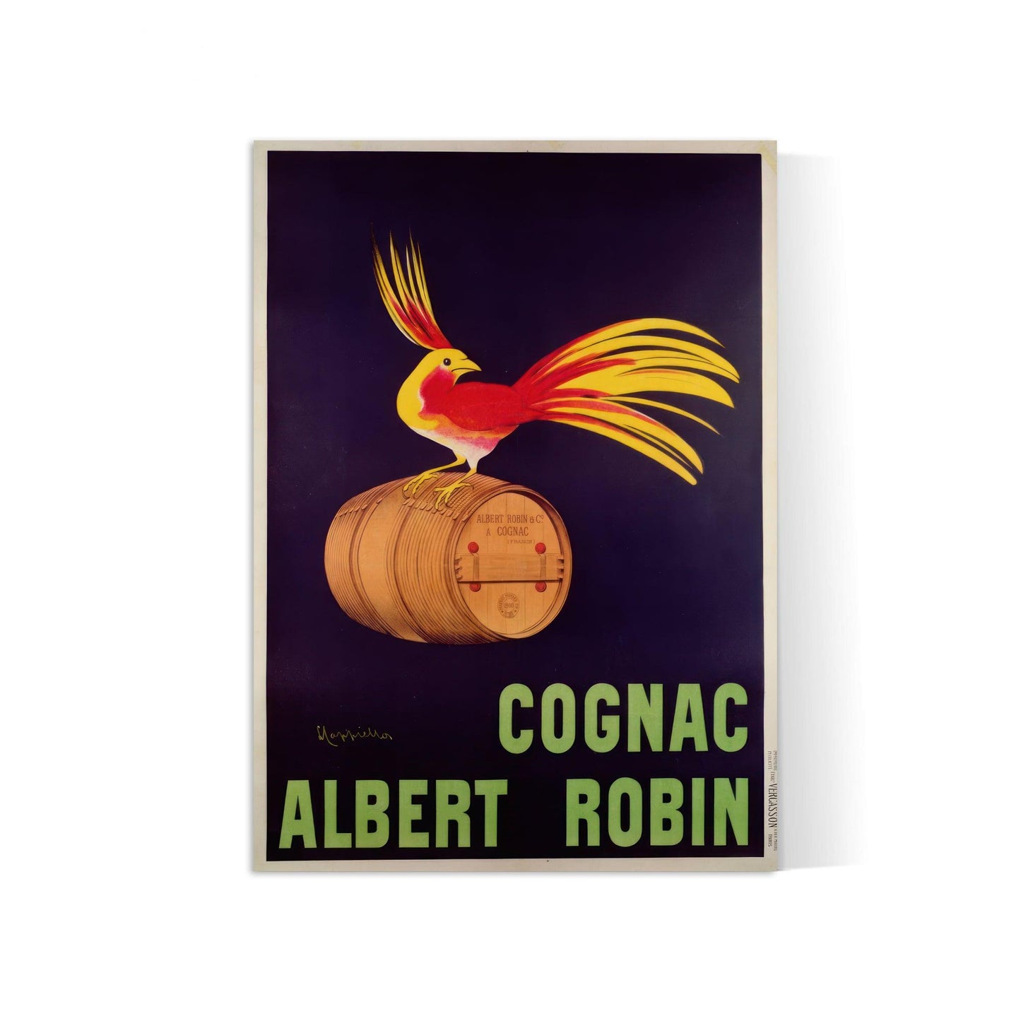 Affiche alcool vintage "Cognac Albert Robin" - Leonetto Cappiello - Haute Définition