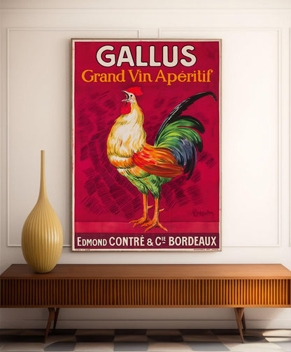 Affiche alcool vintage "Gallus" - Leonetto Cappiello - Haute Définition - papier mat 230gr/m2