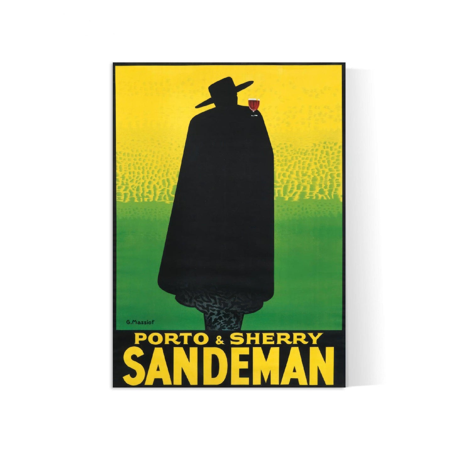 Affiche alcool vintage "Porto et Sherry Sandeman" - George Massiot - Haute Définition