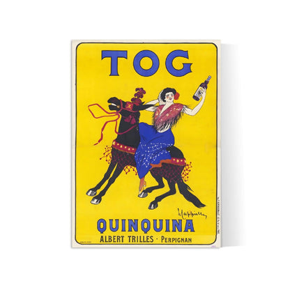 Affiche alcool vintage "Quinquina Tog" - Cappiello - Haute Définition - papier mat 230gr/m2