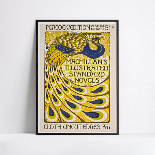 Affiche Art Nouveau "Paon" - Turbayne - Haute Définition - papier mat 230gr/m²