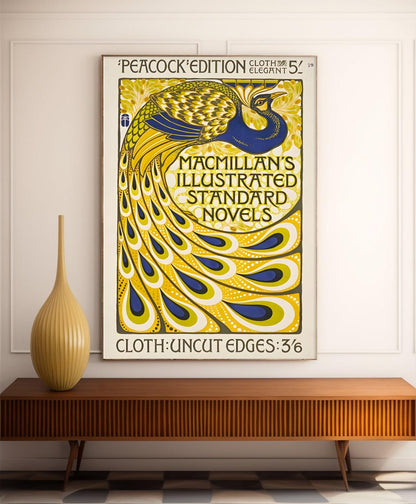 Affiche Art Nouveau "Paon" - Turbayne - Haute Définition - papier mat 230gr/m²