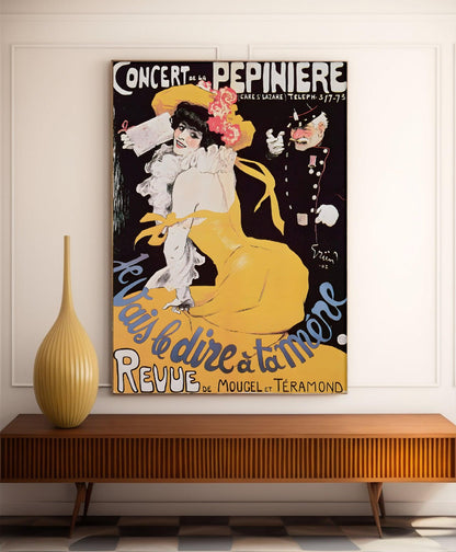Affiche cabaret vintage "Concert de la pépinière" - Grün- Haute Définition - papier mat 230gr/m²
