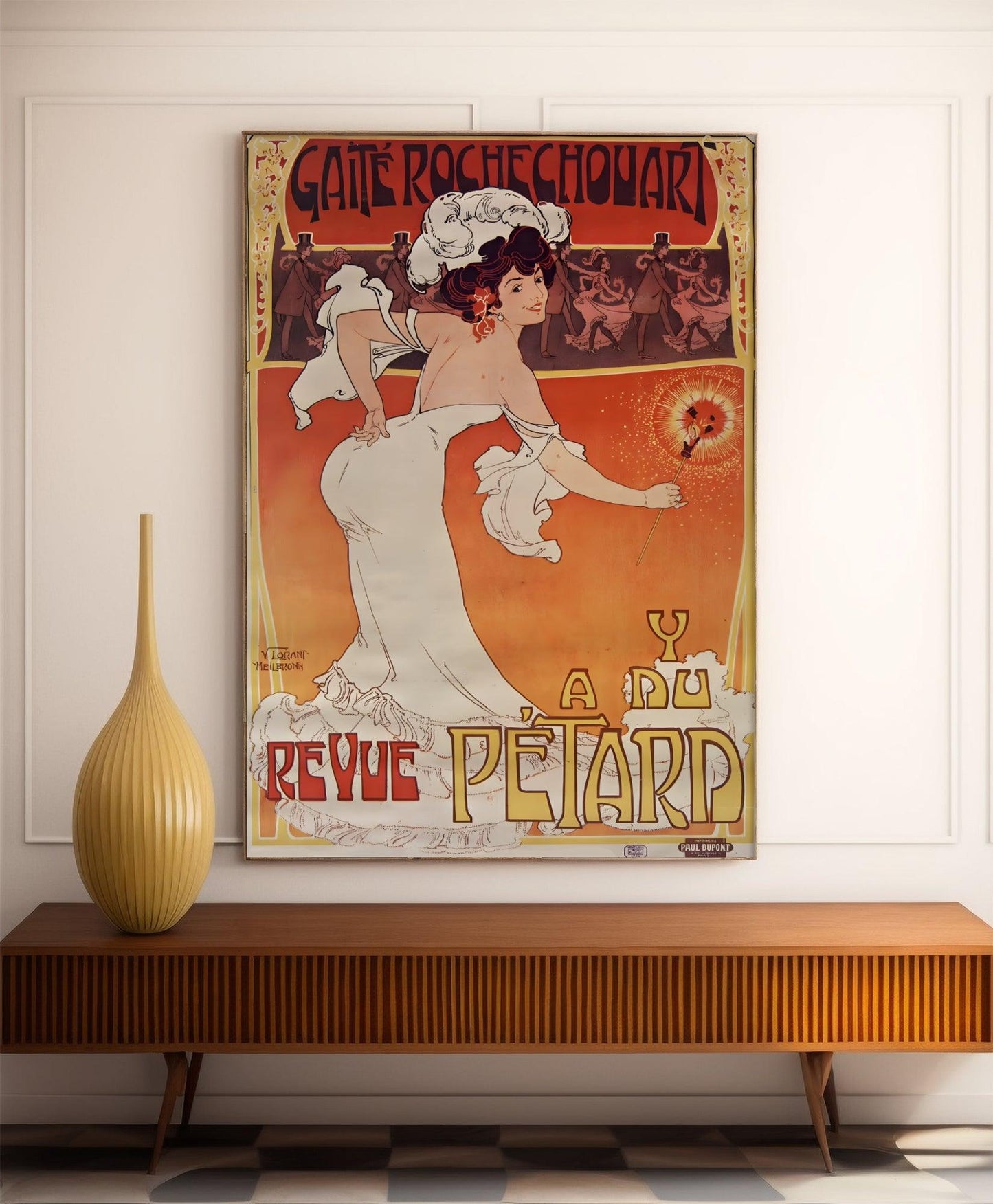 Affiche cabaret vintage "Gaïté Rochechouard - 'Ya du pétard" - Haute Définition - papier mat 230gr/m²