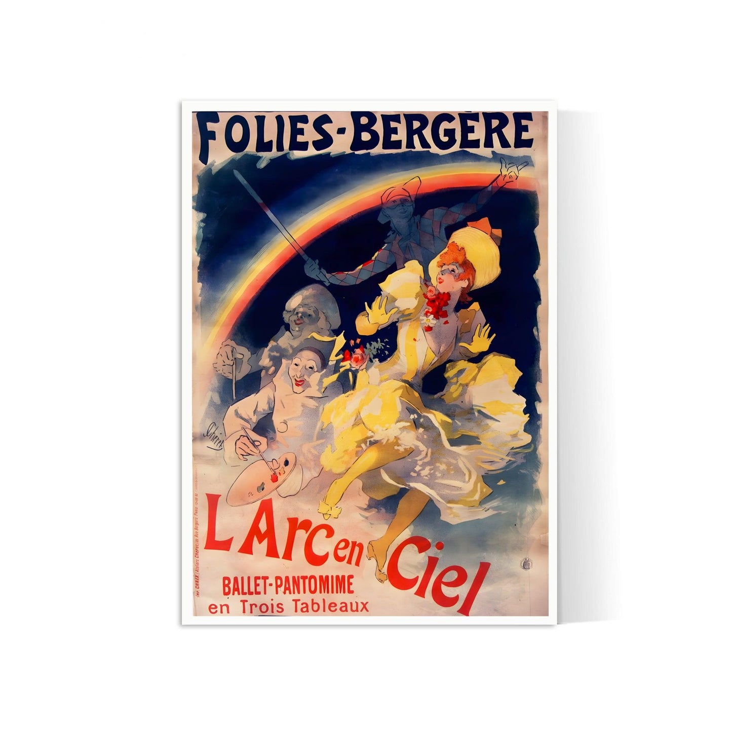 Affiche cabaret vintage "l'Arc en ciel" - Jules Cheret - Haute Définition - papier mat 230gr/m²
