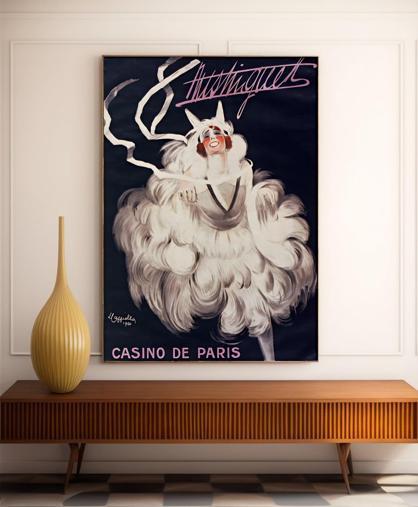 Affiche cabaret vintage "Mistinguett" - Leonetto Cappiello - Haute Définition - papier mat 230gr/m²